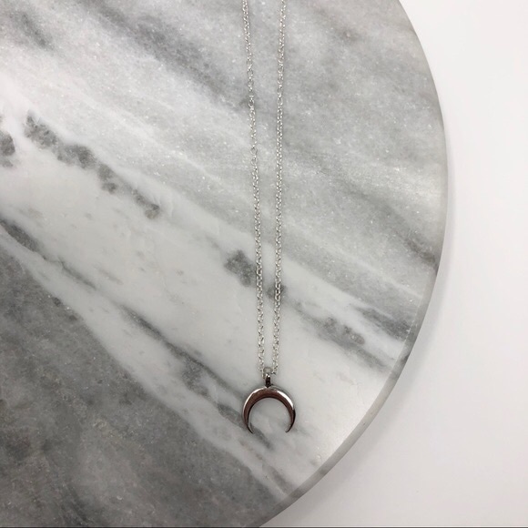 Silver Crescent Choker - Picture 3 of 3